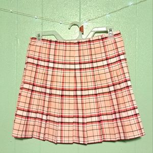 No boundaries plaid pleated skirt